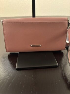 Rebecca Minkoff Berry Smoothie Jill Crossbody Saffiano Leather Wristlet Clutch